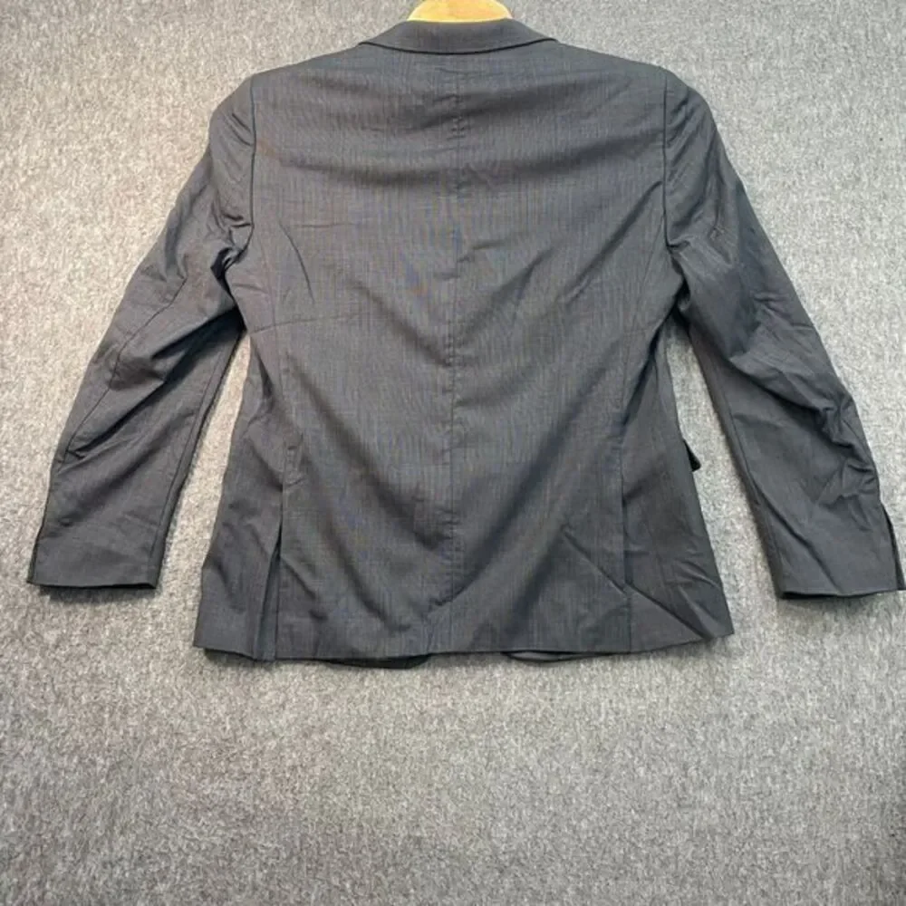 Calvin‎ Klein Men's Gray Wool Blazer Sport Coat Suit Jacket Business 44R